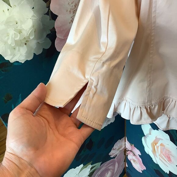 Talbots Light Pink Ruffle Jacket - Picture 7 of 7